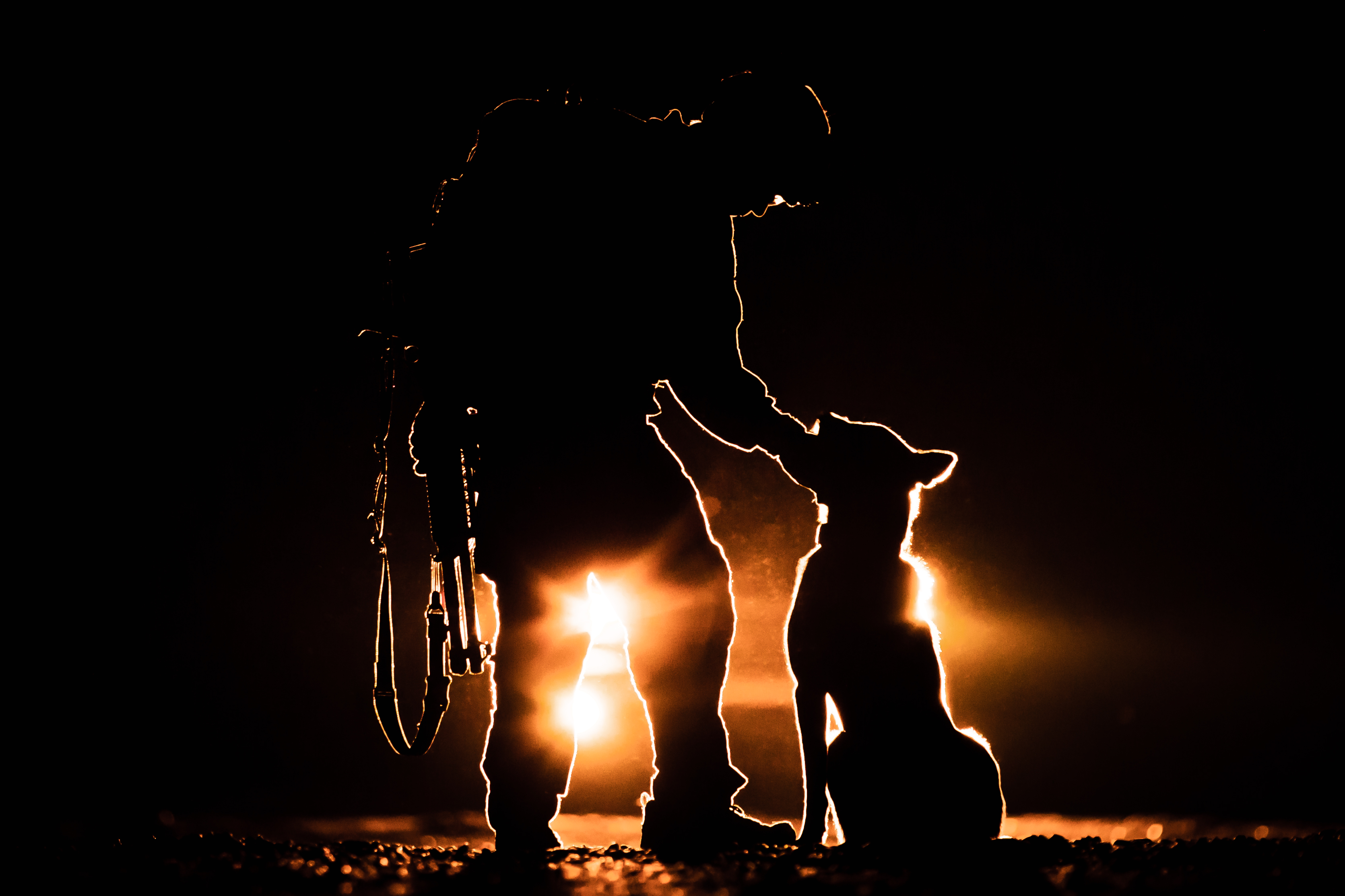 Police K9 Officer wearing LOF Defence Gear