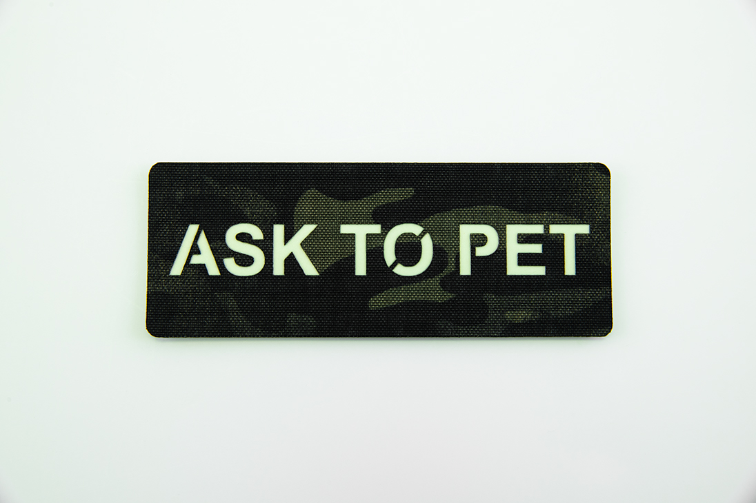 Ask To Pet K9 Patch - Size 4