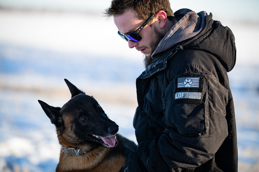 USA K9 Paw Patch out in the field