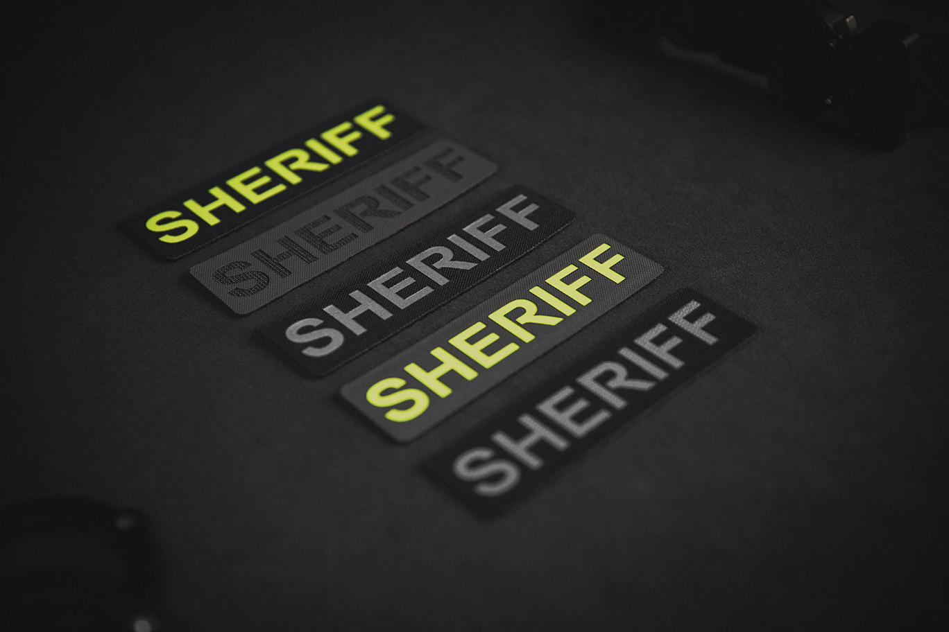 Sheriff Patch Colour & Size Options