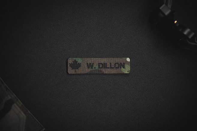 Name Tag Patch with Maple Leaf
