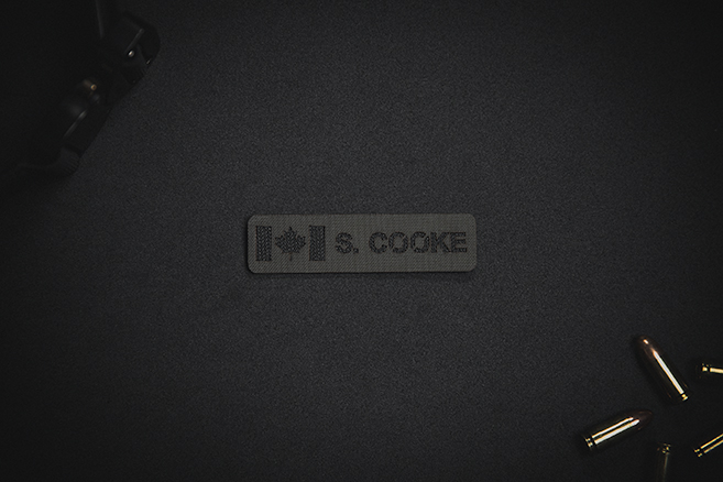 Name Tag Patch with Canada Flag