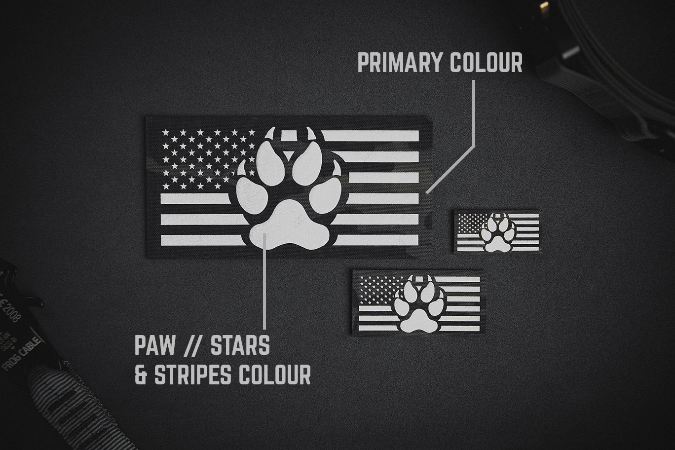 USA K9 Paw Patch - Layout Options