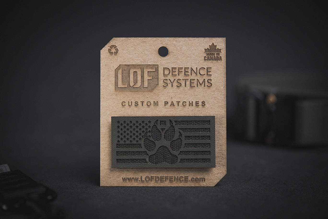 USA K9 Paw Patch attached to Tactical Gear