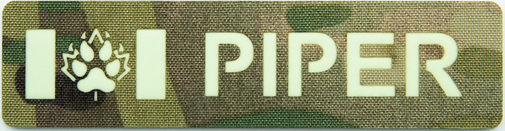 K9 Name Patch - Canadian K9 Paw Design