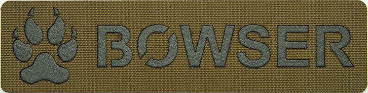 K9 Name Patch - K9 Paw Design