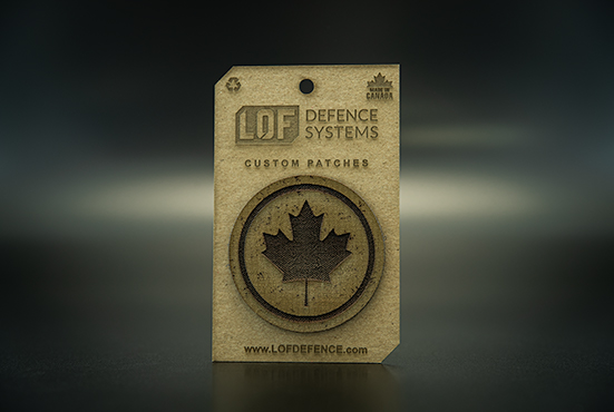 Battle Worn Maple Leaf Patch - Coyote Brown