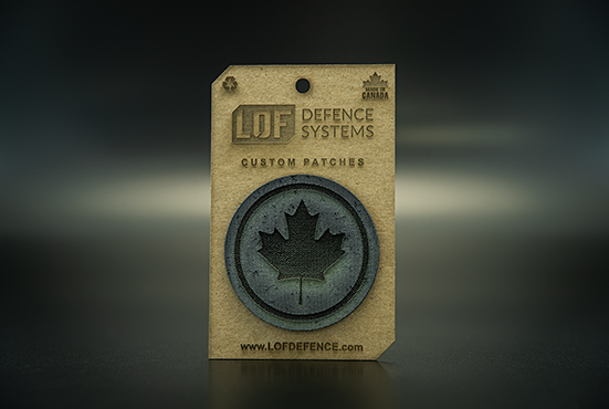 Battle Worn Maple Leaf Patch - Wolf Grey