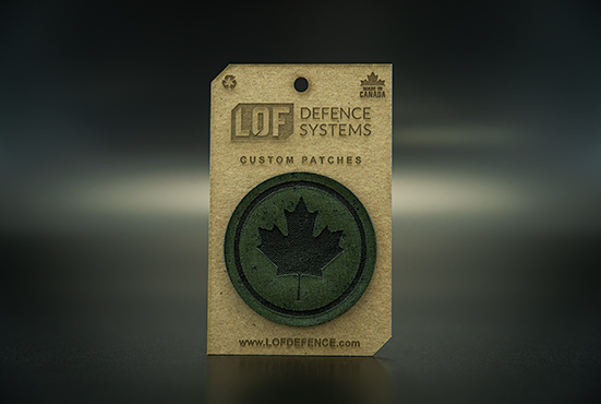 Battle Worn Maple Leaf Patch - OD Green