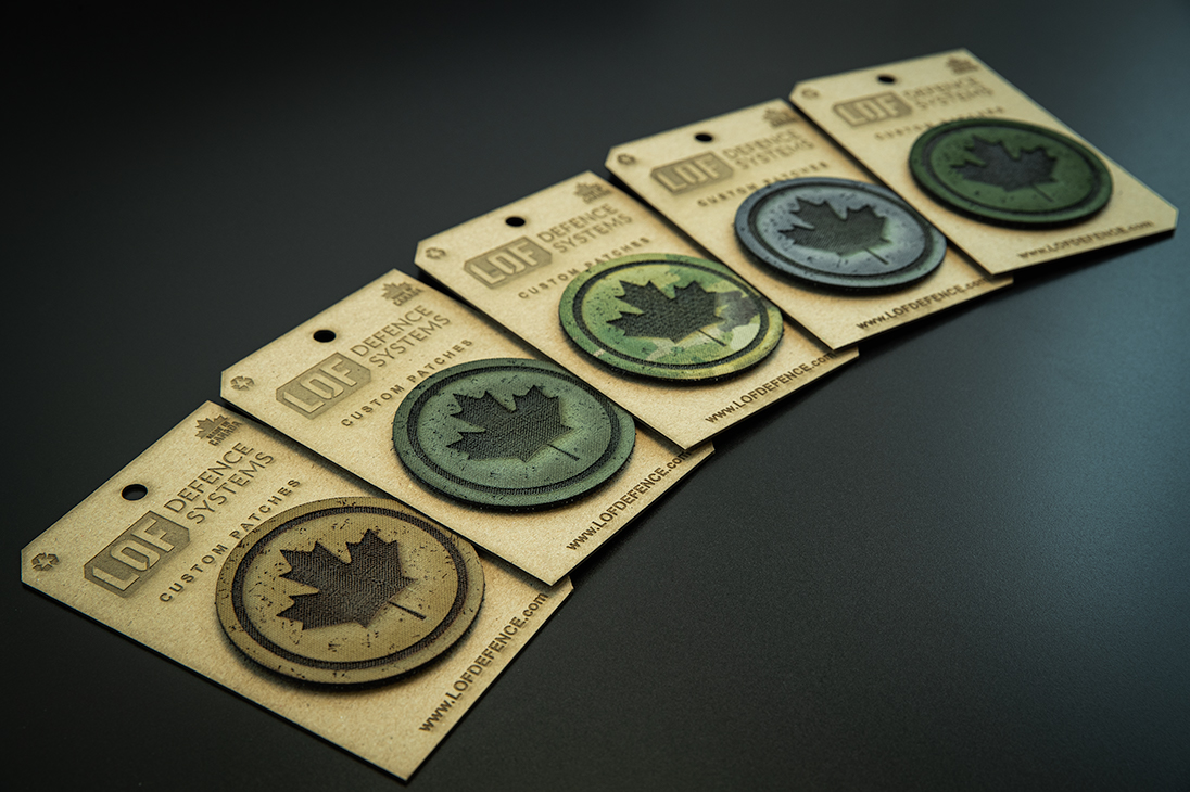 Battle Worn Canadian Maple Leaf Patches