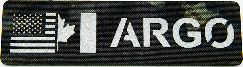 K9 Name Patch - USA and CAD Flag Design