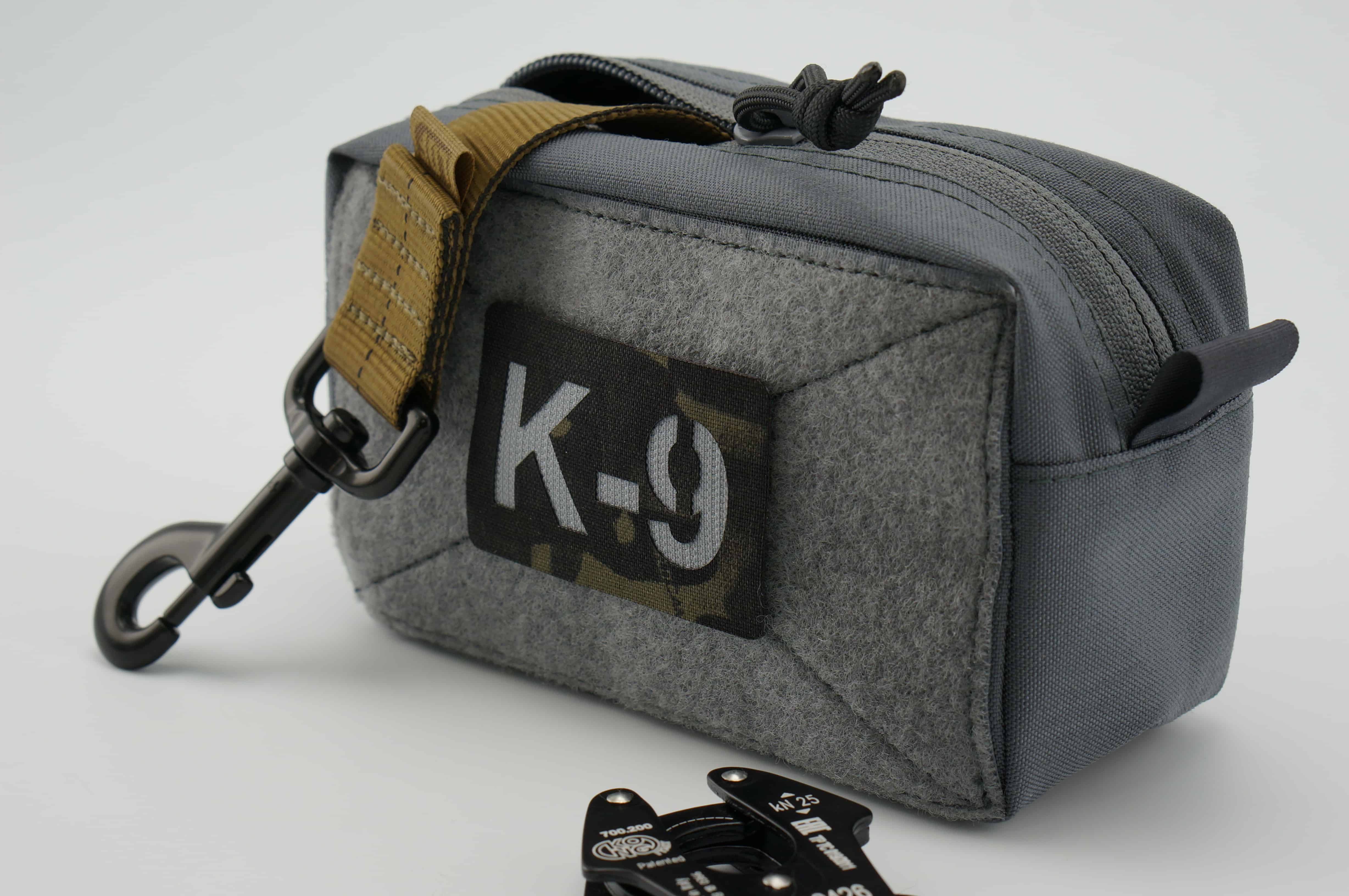 K9 Patch attached to Wolf Grey Pouch