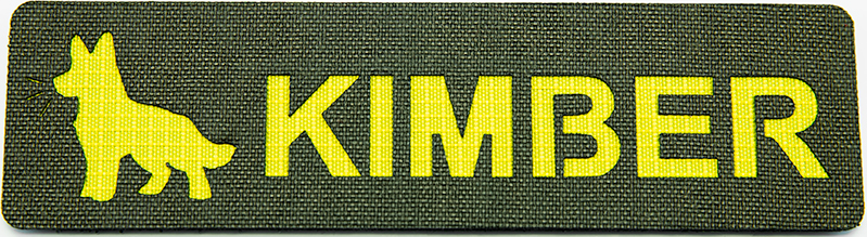 K9 Name Patch - Barking Dog Design
