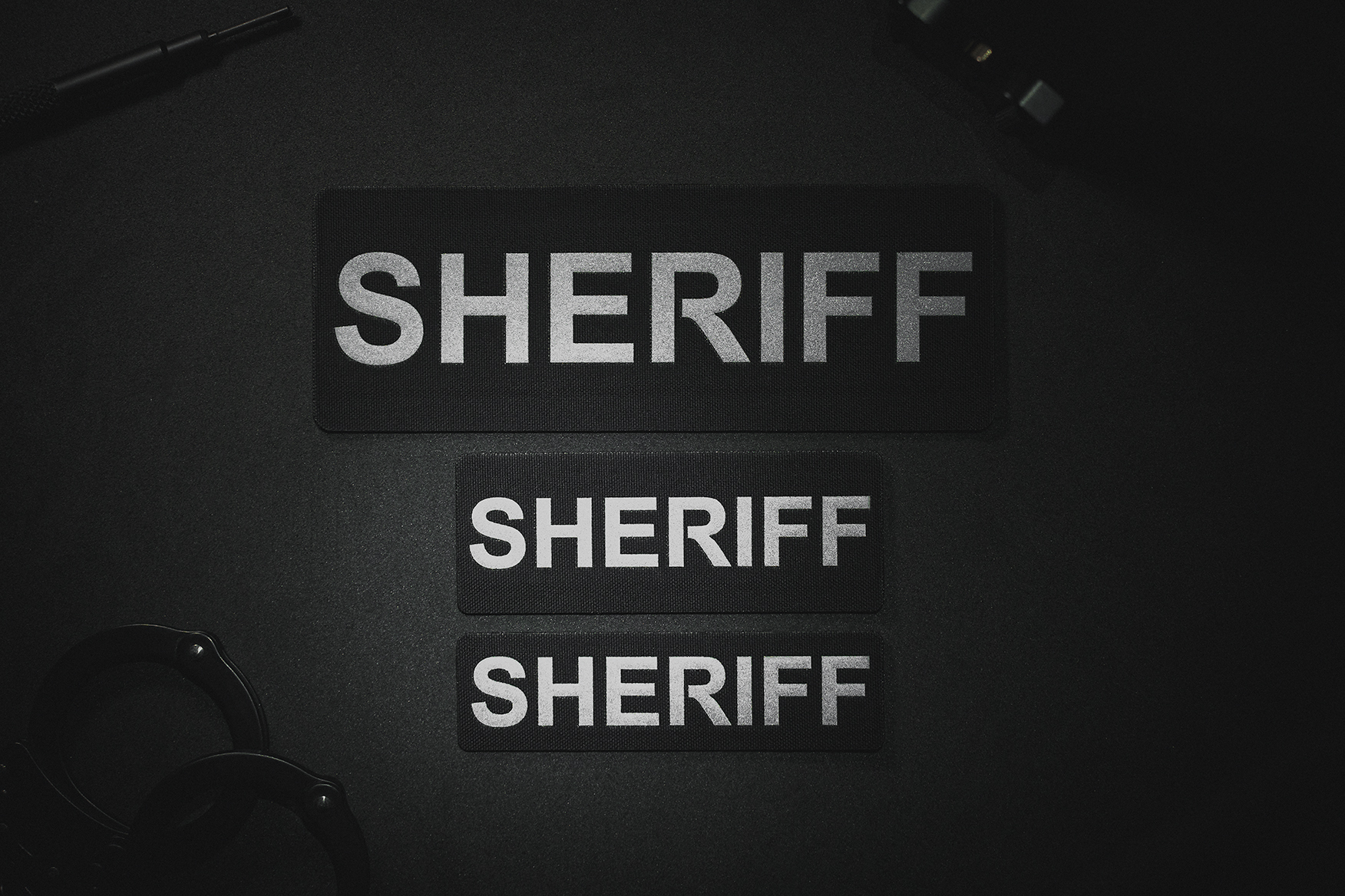 Reflective Sheriff Patches in multiple sizes