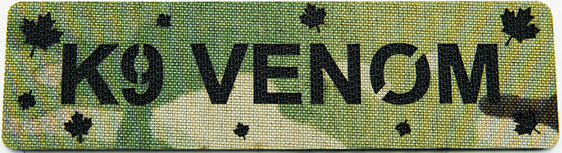 K9 Name Patch - Multi Leaf Design