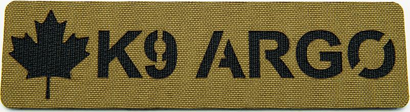 K9 Name Patch - Maple Leaf Design