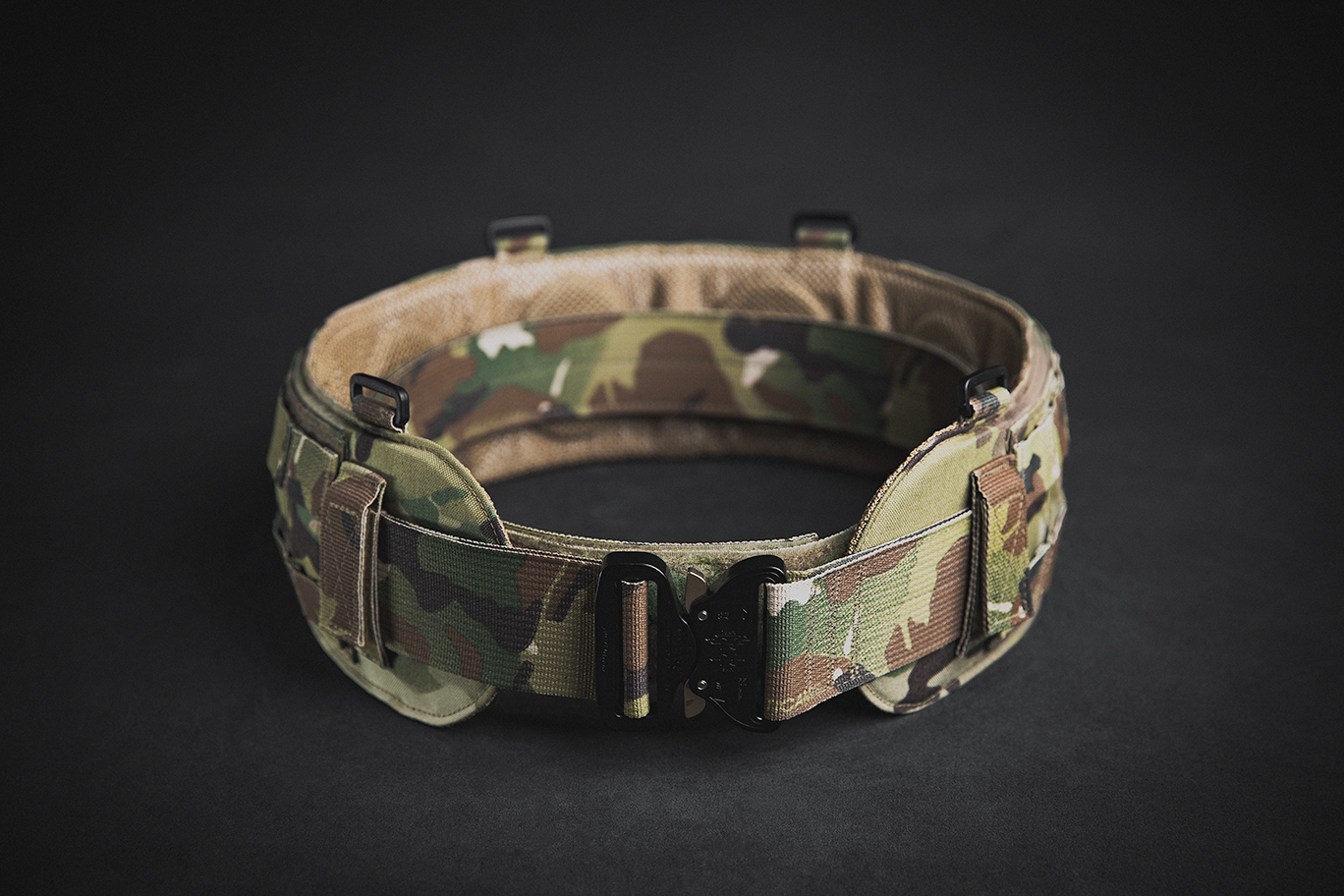 Triple Belt System - Low Profile - Front View - Multicam